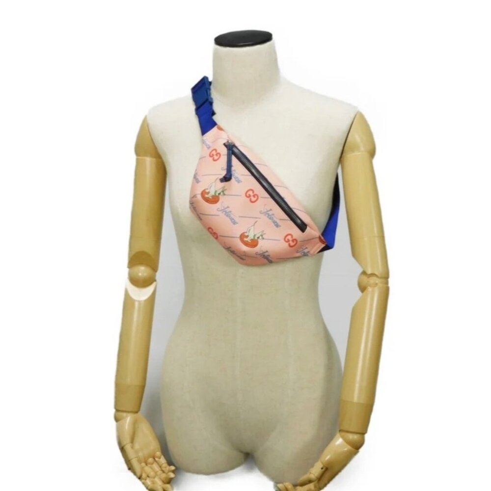 Gucci Kids' GG The Jetsons-print Supreme Canvas Belt Bag Pink Blue    50… - Picture 13 of 13